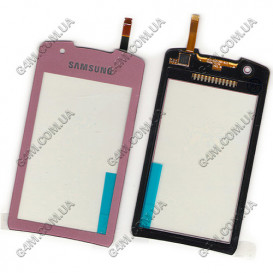 Тачскрин для Samsung S5620 Monte розовый (Оригинал China)