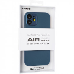 Чехол накладка K-DOO Air Skin для Apple iPhone 12 (синего цвета)