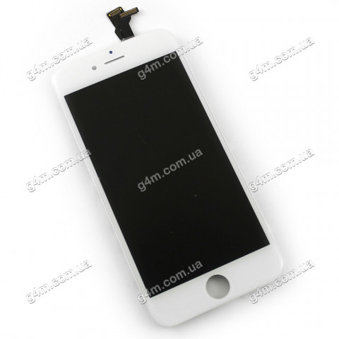 Дисплей Apple iPhone 6 с тачскрином и рамкой, белый, Оригинал