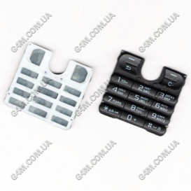 Клавіатура для Sony Ericsson W200 чорна, кирилиця, висока якість