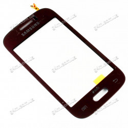 Тачскрин для Samsung S6310 Galaxy Young, S6312 Galaxy Young бордовый (Оригинал)