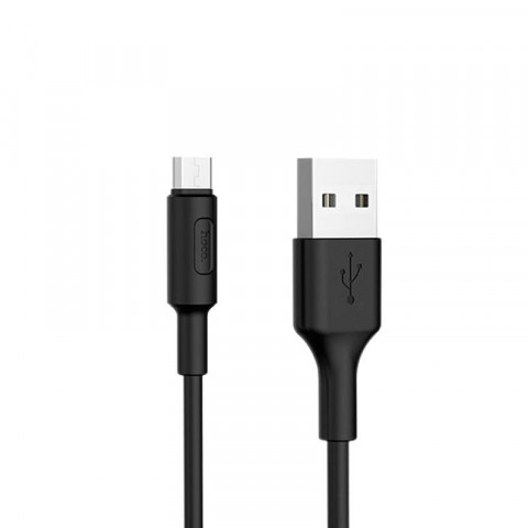 USB дата-кабель Hoco X25 Soarer MicroUSB 1 метр, черный