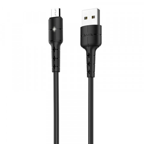 USB дата-кабель Hoco X30 Star MicroUSB 1,2 метра, черный
