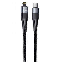 USB дата-кабель Hoco U99 Vortex Magnetic PD с Type-C на Lightning черный, 1.2 метра