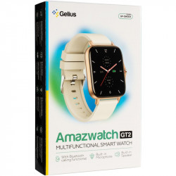 Смарт-часы Gelius Pro GP-SW004 (AMAZWATCH GT2) Bluetooth Call (IPX7) золотистые
