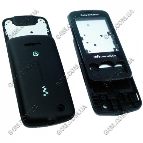 Корпус Sony Ericsson W100 черный (High Copy)