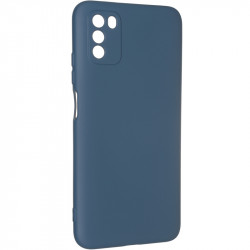 Чехол накладка Full Soft Case для Xiaomi Poco M3 синяя