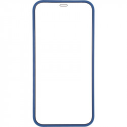 Накладка Gelius Slim Full Cover Case с защитным стеклом для Apple iPhone 12 (синего цвета)