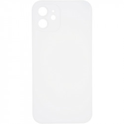 Накладка Gelius Slim Full Cover Case с защитным стеклом для Apple iPhone 12 Pro Max (белого цвета)