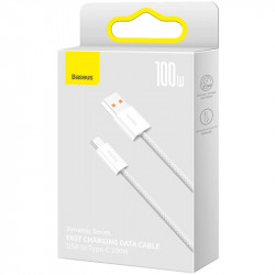 USB дата-кабель Baseus Dynamic Series CALD000702 Type-C 100W, білий, 2 метри