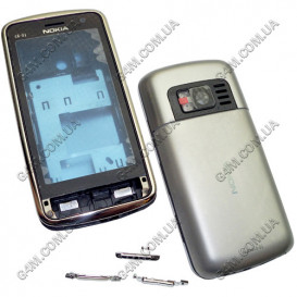 Корпус для Nokia C6-01 сріблястий, висока якість