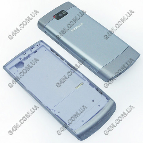 Корпус для Nokia X3-02 Touch and Type фіолетовий з середньою частиною, висока якість