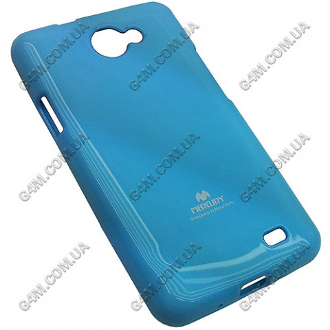 Накладка пластиковая MERCURY для Samsung i9103 Galaxy R голубая