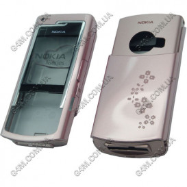 Корпус для Nokia N72 рожевий, висока якість