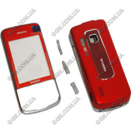 Корпус для Nokia 6210 Navigator червоний, висока якість