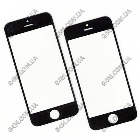 Стекло сенсорного экрана для Apple iPhone 5, 5C, 5S черное