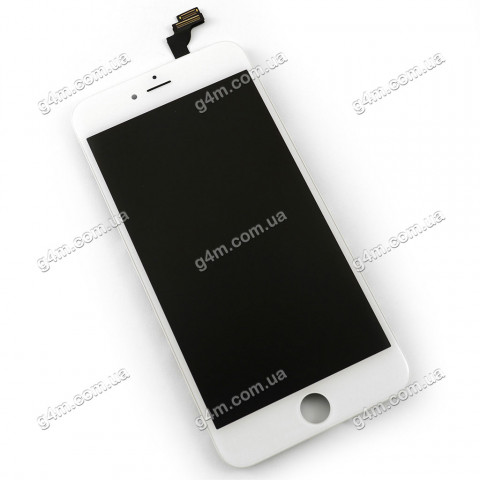 Дисплей Apple iPhone 6 Plus с тачскрином и рамкой, белый, Оригинал